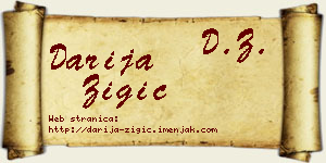 Darija Žigić vizit kartica